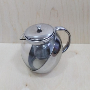 Чайник STAINLESS STEEL POT  заварочный стеклянный 1100мл. - 33-В